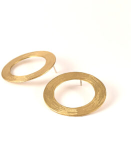 maraljoies-Pendientes Dual círculo oro 1